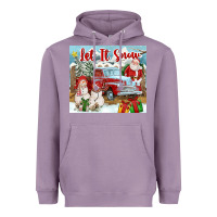 Lavender Let It Snow Tumbler Heavyweight Hoodie - FaDigitalArtStudio