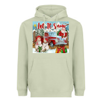Matcha Let It Snow Tumbler Heavyweight Hoodie - FaDigitalArtStudio
