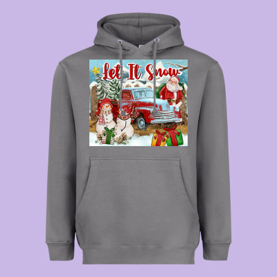 Let It Snow Tumbler Heavyweight Hoodie Designed By Fadigitalartstudio