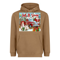 Toasted Coconut Let It Snow Tumbler Heavyweight Hoodie - FaDigitalArtStudio
