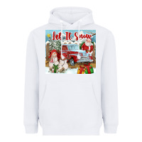 White Let It Snow Tumbler Heavyweight Hoodie - FaDigitalArtStudio
