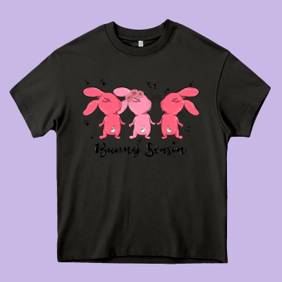 Easter Bunny Heavy Core Tee Designed By Maliassmallbusiness