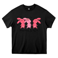 Black easter bunny Heavy Core Tee - MaliasSmallBusiness