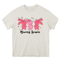 Cream easter bunny Heavy Core Tee - MaliasSmallBusiness