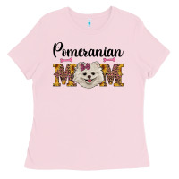 Bubblegum Pink western mom pomeranian Ladies Tee - RanaPortraitStore