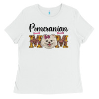 White western mom pomeranian Ladies Tee - RanaPortraitStore