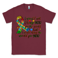 Burgundy autism awareness Classic Tee - Artiststas