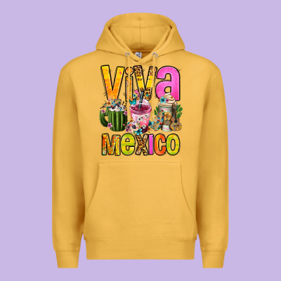 Viva Mexico Mexican Coffee Cups Premium Hoodie Designed By Fadigitalartstudio