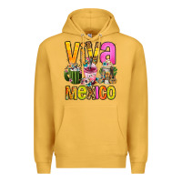 Mustard viva mexico mexican coffee cups Premium Hoodie - FaDigitalArtStudio