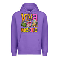 Purple viva mexico mexican coffee cups Premium Hoodie - FaDigitalArtStudio