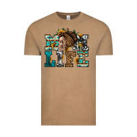 Vintage Coffee western momlife skull with bandana Vintage Tee - Jasminsmagicworld
