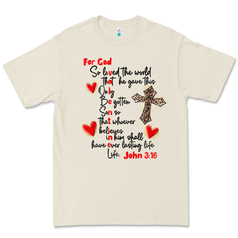 For God So Loved The World Premium Tee by MaliasSmallBusiness | Teevron