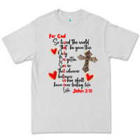 Dove Grey for god so loved the world Premium Tee - MaliasSmallBusiness