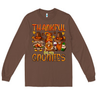 Chestnut thankful for my gnomies Long Sleeve Tee - NancyCooperArtShop