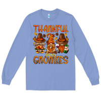 Colony Blue thankful for my gnomies Long Sleeve Tee - NancyCooperArtShop