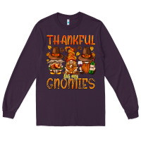 Plum thankful for my gnomies Long Sleeve Tee - NancyCooperArtShop