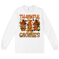 White thankful for my gnomies Long Sleeve Tee - NancyCooperArtShop