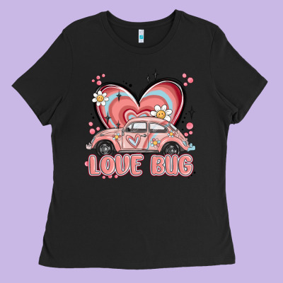 Love Bug Ladies Tee Designed By Maliassmallbusiness
