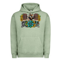 Pigment Oil Green dog mom western Urban Hoodie - RacoonDesign