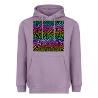 Lavender neon glitter safari seamless pattern Heavyweight Hoodie - BundleAndBundleShop