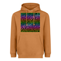 Meerkat neon glitter safari seamless pattern Heavyweight Hoodie - BundleAndBundleShop