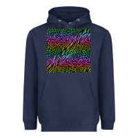 Navy neon glitter safari seamless pattern Heavyweight Hoodie - BundleAndBundleShop