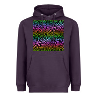 Plum neon glitter safari seamless pattern Heavyweight Hoodie - BundleAndBundleShop