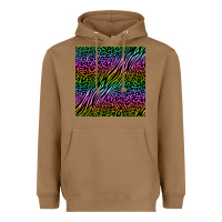 Toasted Coconut neon glitter safari seamless pattern Heavyweight Hoodie - BundleAndBundleShop