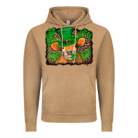 Vintage Camel st patricks orange cow with leopard background Vintage Hoodie - Jasminsmagicworld