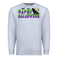 Heather Grey happy halloween Premium Sweatshirt - BundleAndBundleShop