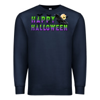 Navy happy halloween Premium Sweatshirt - BundleAndBundleShop