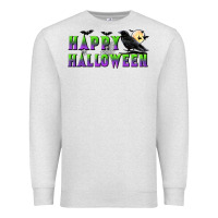 Oatmeal Heather happy halloween Premium Sweatshirt - BundleAndBundleShop