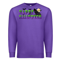 Purple happy halloween Premium Sweatshirt - BundleAndBundleShop