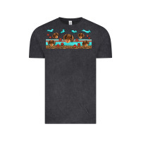 Vintage Black dachshund wiener dog Vintage Tee - Jasminsmagicworld