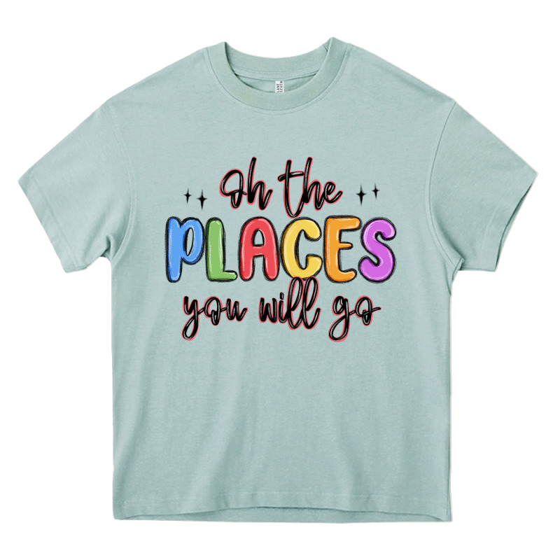 Oh The Places You Will Go Heavy Core Tee by MaliasSmallBusiness | Teevron