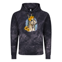 Cloud Black Sunflower Baby Donkey Vintage Hoodie - RanaPortraitStore
