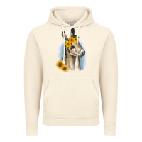Vintage Artic Sunflower Baby Donkey Vintage Hoodie - RanaPortraitStore