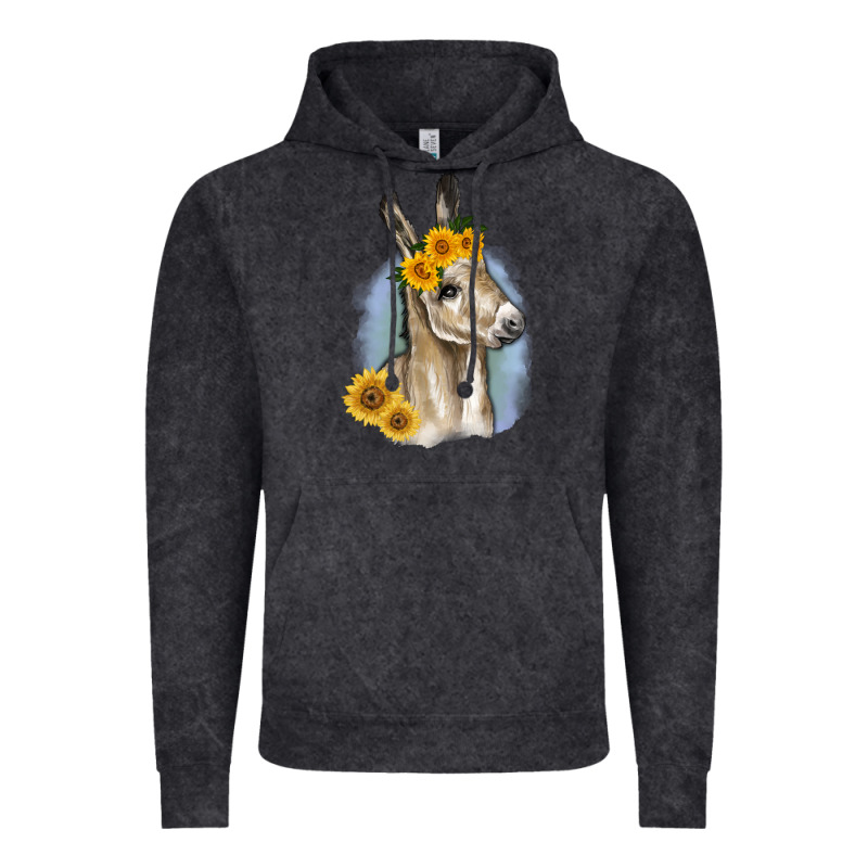 Sunflower Baby Donkey Vintage Hoodie by RanaPortraitStore | Teevron