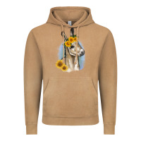 Vintage Camel Sunflower Baby Donkey Vintage Hoodie - RanaPortraitStore