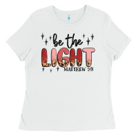 White be the light Ladies Tee - MaliasSmallBusiness