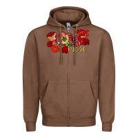 Chestnut Love more Valentine's Day Zipper Hoodie - FaDigitalArtStudio