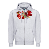 Heather Grey Love more Valentine's Day Zipper Hoodie - FaDigitalArtStudio