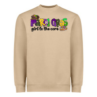 Mushroom mardi gras girl to the core Heavyweight Sweatshirt - CowGirlArtShop