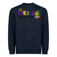 Navy mardi gras girl to the core Heavyweight Sweatshirt - CowGirlArtShop