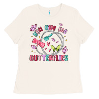 Bone you give me butterflies Ladies Tee - MaliasSmallBusiness