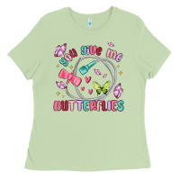 Matcha you give me butterflies Ladies Tee - MaliasSmallBusiness