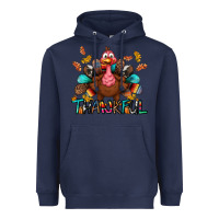 Navy Thankful Heavyweight Hoodie - BundleAndBundleShop
