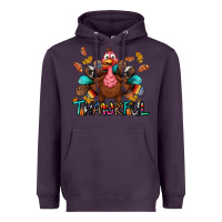 Plum Thankful Heavyweight Hoodie - BundleAndBundleShop