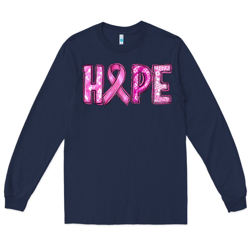 Western Hope Breast Cancer Long Sleeve Tee by RanaPortraitStore | Teevron