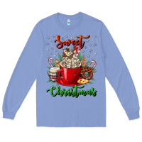Colony Blue Sweet christmas Long Sleeve Tee - NancyCooperArtShop